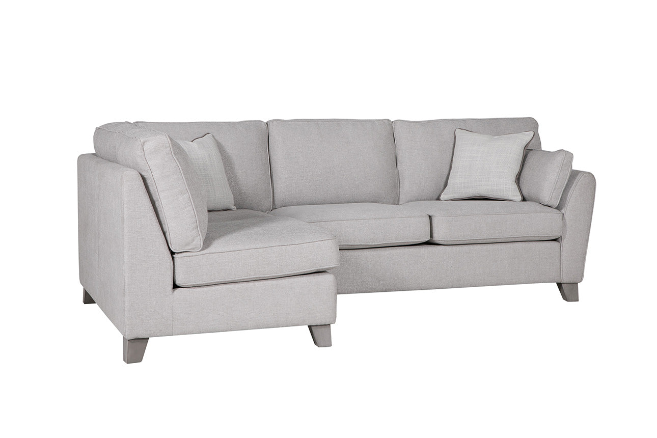 Cantrell Light Grey LHF Corner Sofa Your Home Furniture