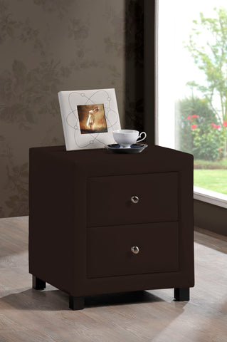 Chelsea Fabric 2 Drawer Bedside Cabinet