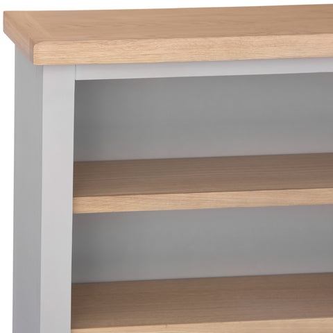 Easterly Small Wide Grey Bookcase
