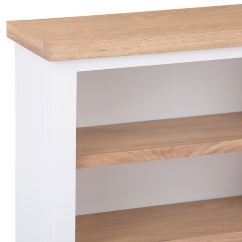 Easterly Small Wide White Bookcase