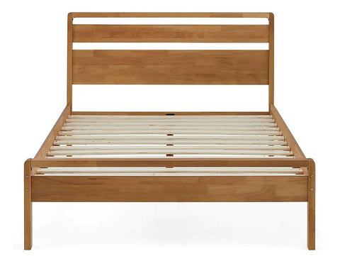 Skandi Mid Century Wooden Bed Frame