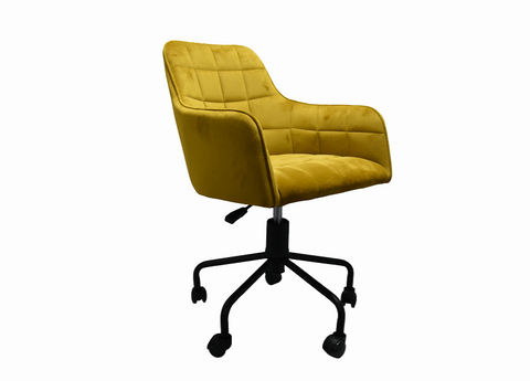 Vienna Mustard Swivel Office Chair