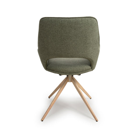 Perth Easy Clean Sage Fabric Swivel Chair