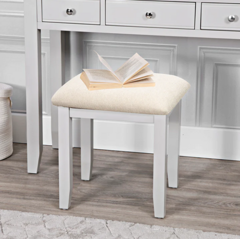 Easterly Grey Dressing Table Stool