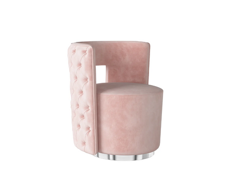 Tamara Pink Lounge Accent Chair