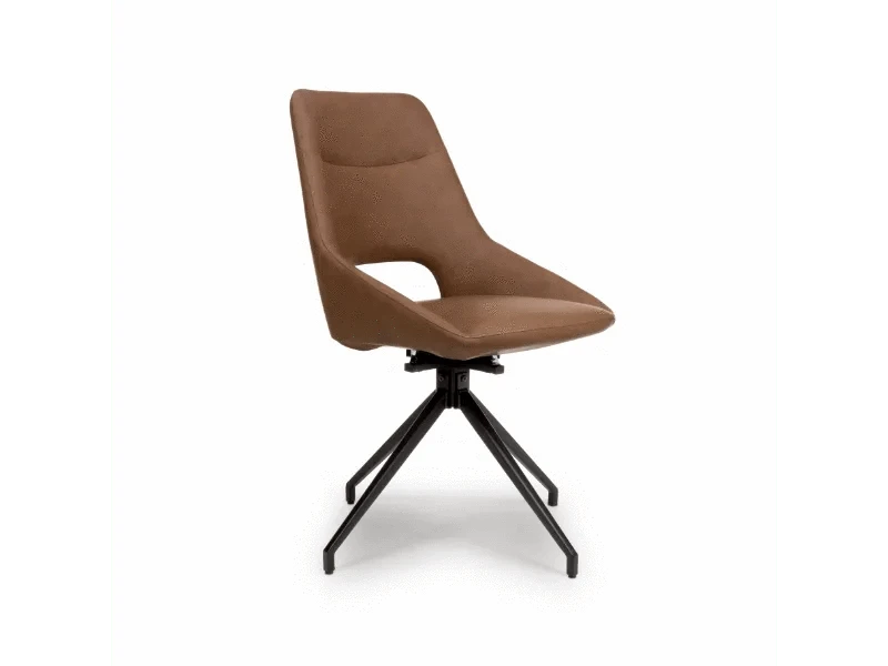 Furniture Link Dining Bench Tan / 2 Chairs Ace Swivel Dining Chair (Sold in Pairs)