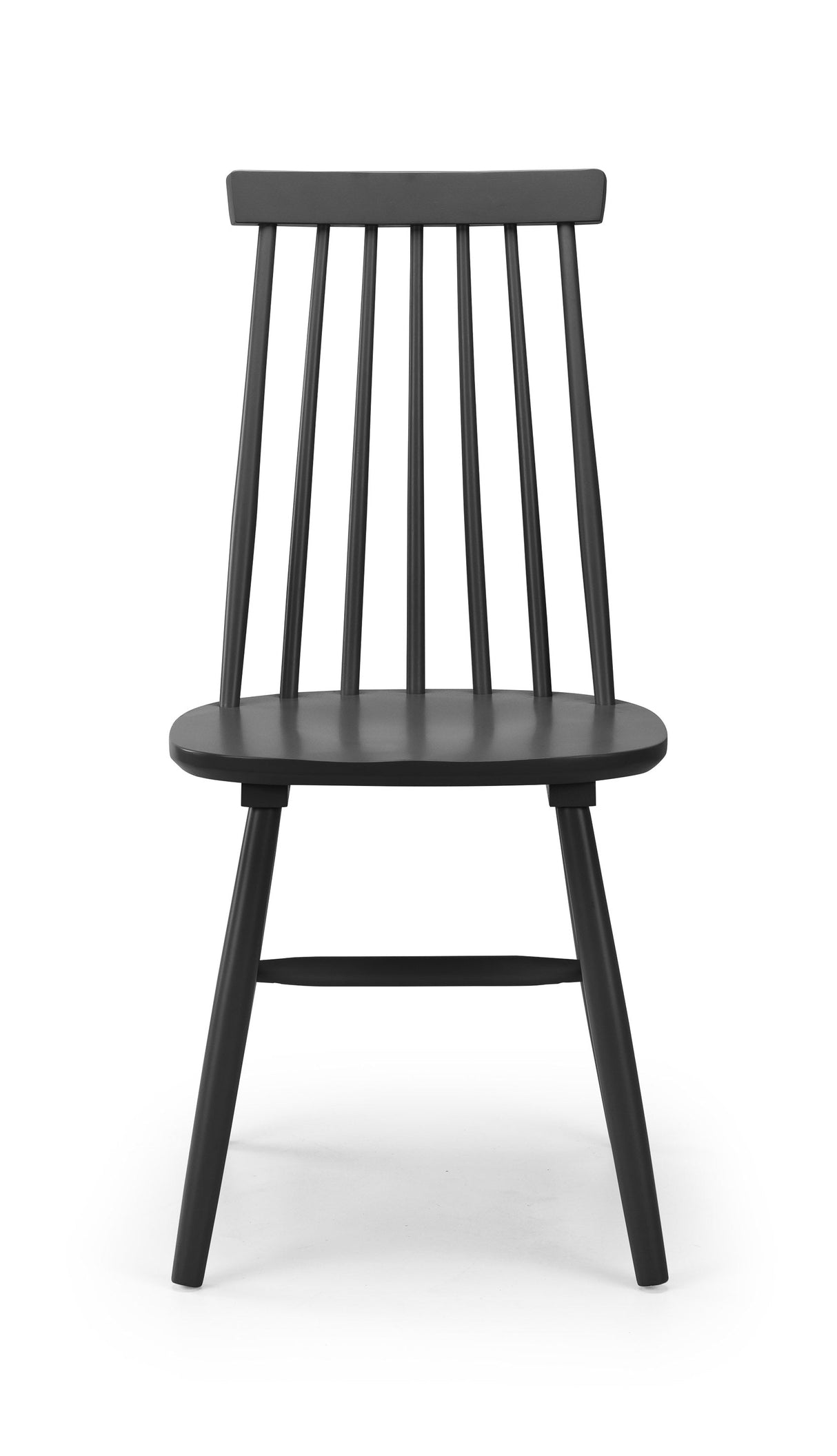 Julian Bowen Dining Chairs Alassio Spindle Back Dining Chairs - Black - Sold in pairs