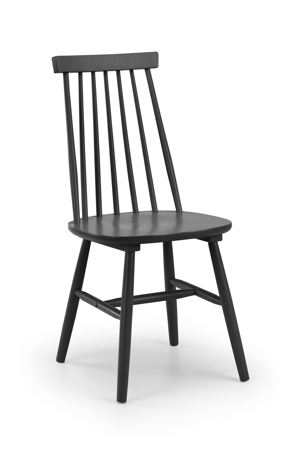 Julian Bowen Dining Chairs Alassio Spindle Back Dining Chairs - Black - Sold in pairs