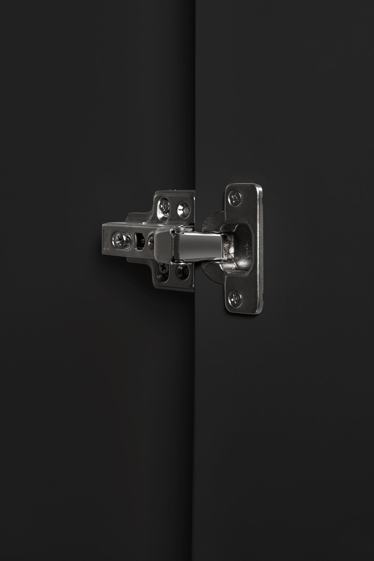 Julian Bowen Wardrobes Alba 2 Door Wardrobe - Walnut/Black