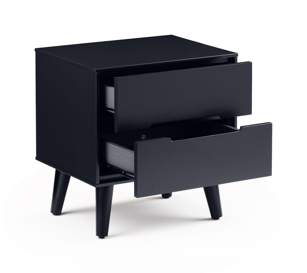 Julian Bowen Bedside Alicia 2 Drawer Bedside - Anthracite