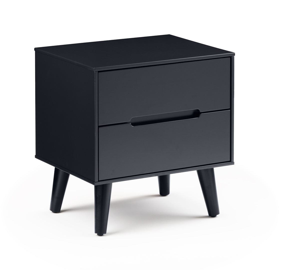 Julian Bowen Bedside Alicia 2 Drawer Bedside - Anthracite