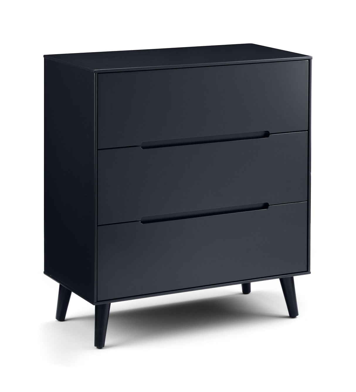 Julian Bowen Chests Alicia 3 Drawer Chest - Anthracite