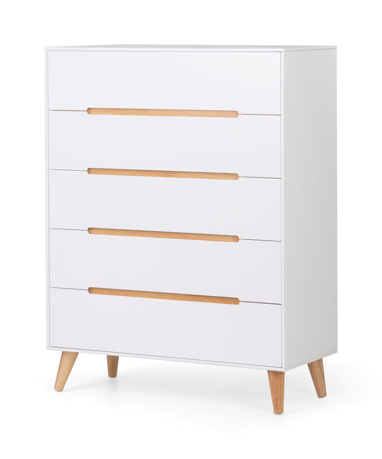 Julian Bowen Chests Alicia 5 Drawer Chest - White