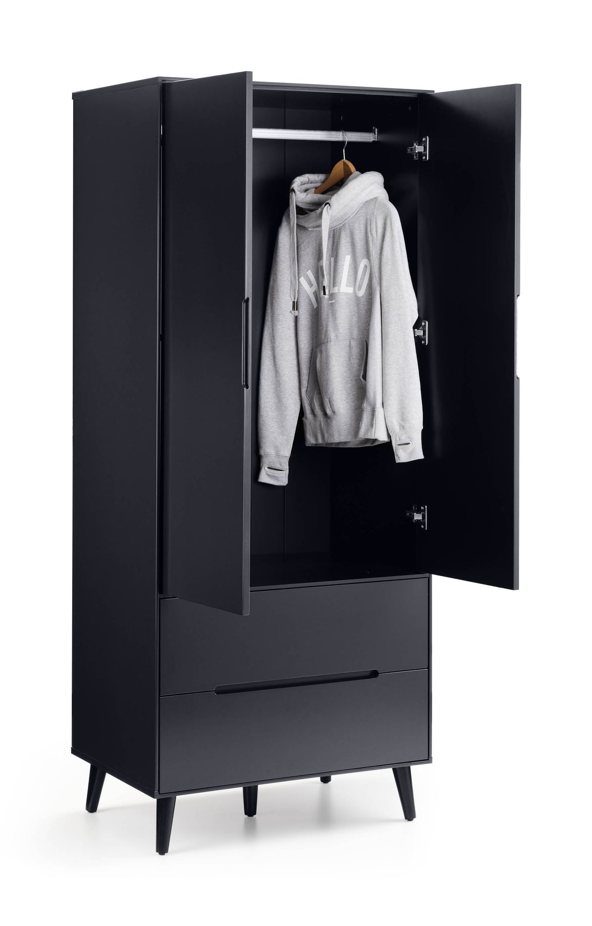 Julian Bowen Wardrobes Alicia Combination Wardrobe - Anthracite