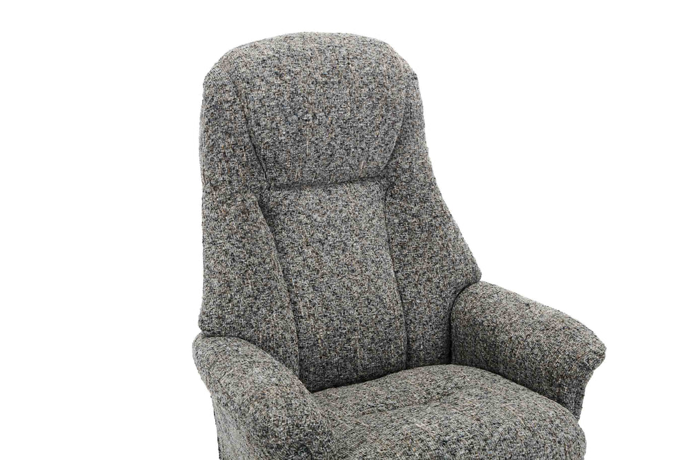 GFA Reclining Chair Muscari Aruba Fabric Manual Recliner Swivel Chair and Foot Stool -GFA