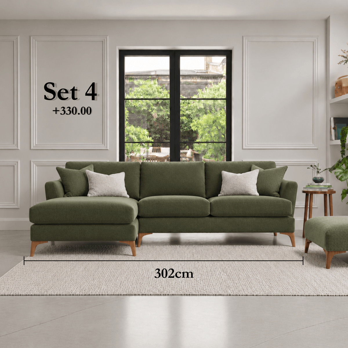 Ashwood Designs Sofa Ashwood Hansson Corner Chaise Sofa in Left Hand Facing
