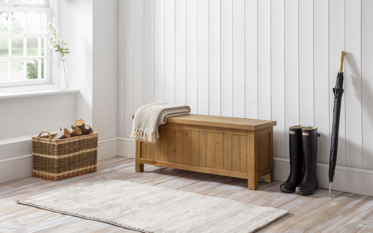 Julian Bowen Benches Aspen Storage Bench - Natural