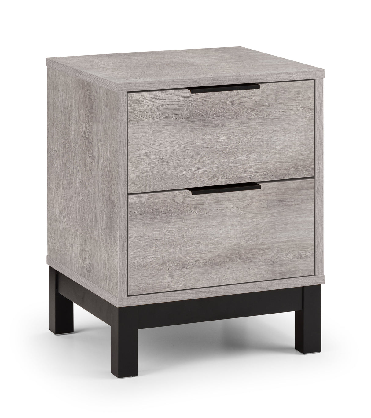 Julian Bowen Bedside Bali 2 Drawer Bedside - Grey Oak