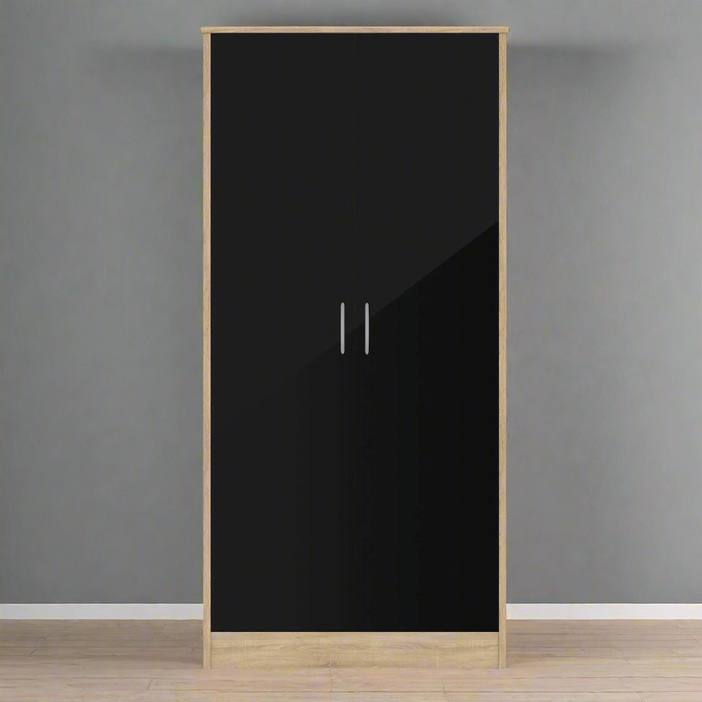 Heartlands Furniture Wardrobe Bardalona Wardrobe Black Gloss