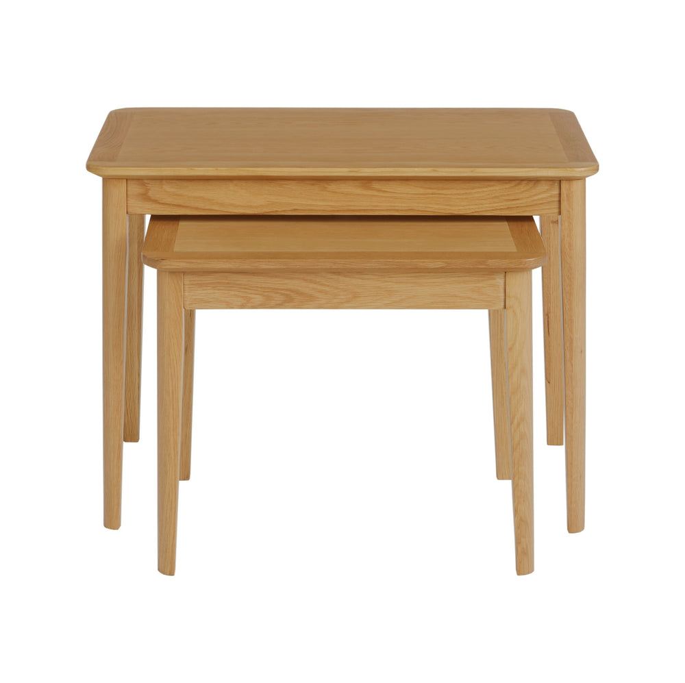 Global Home Furniture Nest of Tables Bath Oak Nest of Tables