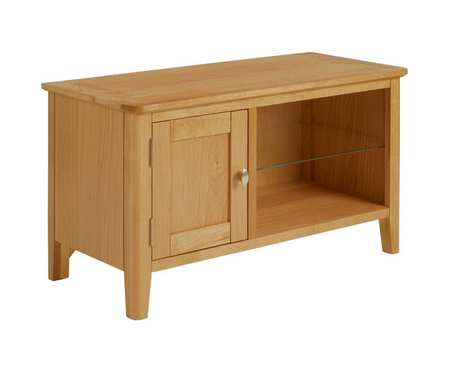 Global Home Furniture TV Media Stand Bath Oak Small Media Stand