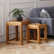 Corndell Coffee Table Set Bergen Oak Coffee Table and Nest of Tables Bundle