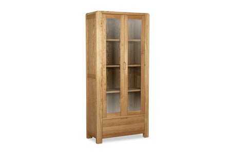 Corndell Storage Cupboard Bergen Oak Large Sideboard and Display Cabinet Bundle