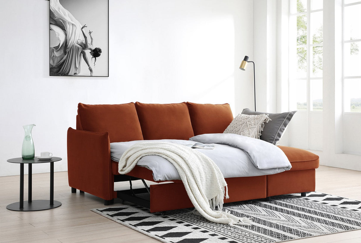 Kyoto Sofa Bed Blaire Corner Sofa Bed with Storage Chaise