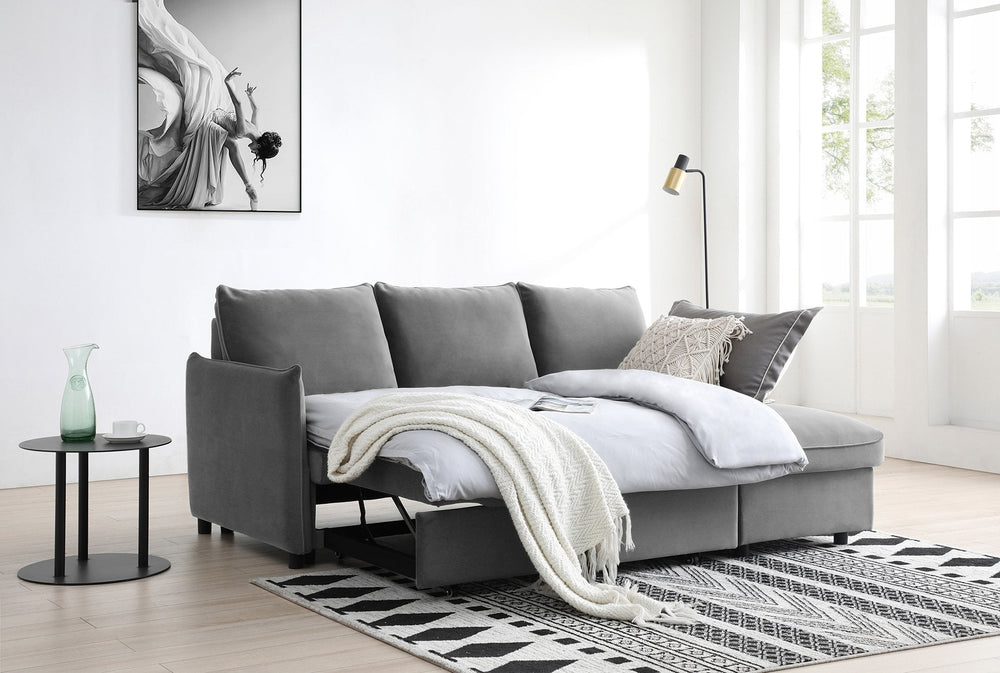 Kyoto Sofa Bed Blaire Corner Sofa Bed with Storage Chaise