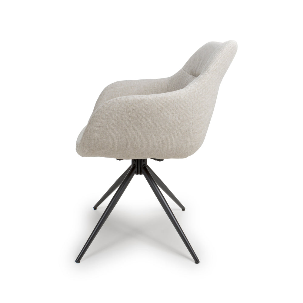 Furniture Link Dining Bench Boden Easy Clean Fabric Carver Chair (Sold in Pairs)