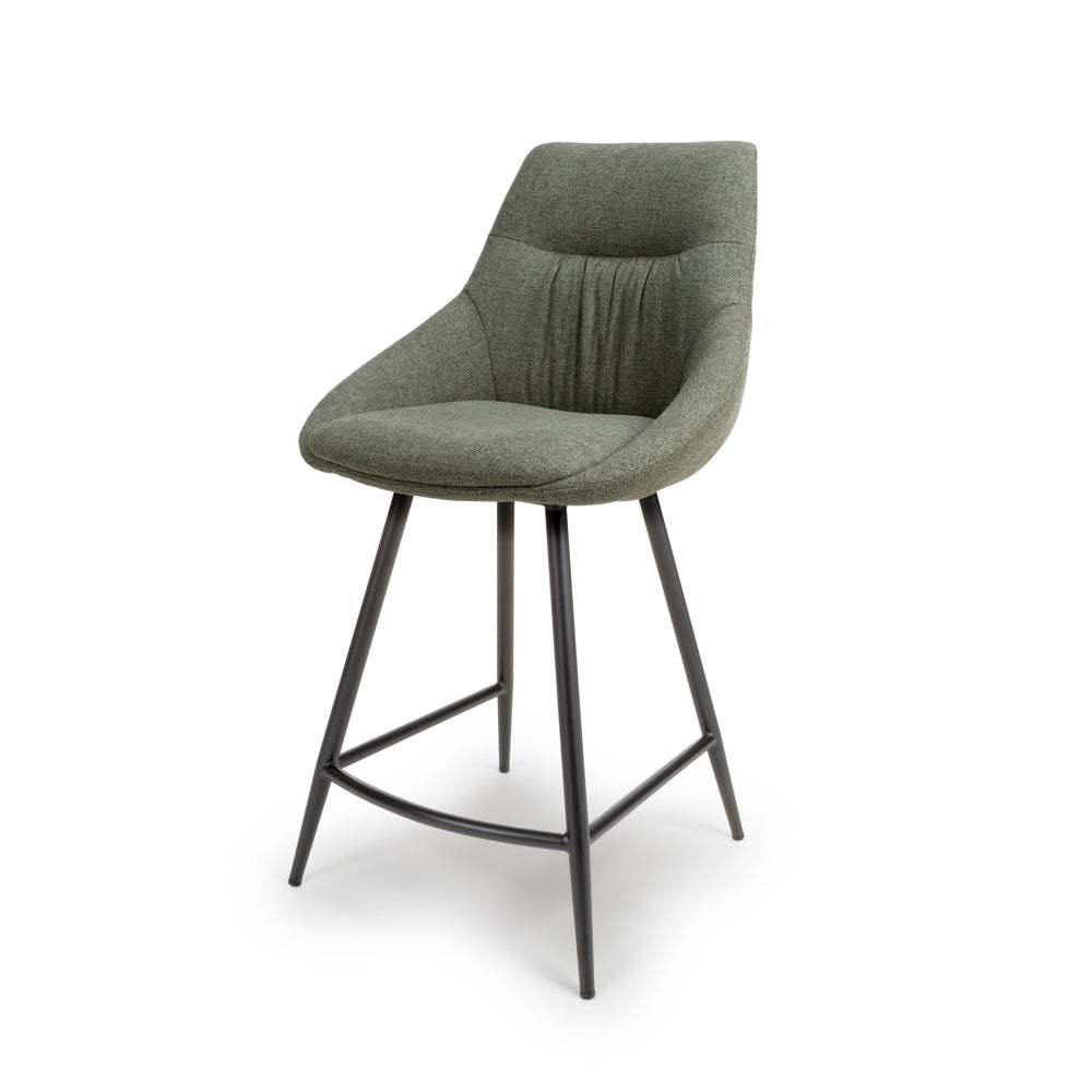 Furniture Link Dining Bench Sage / 2 Chairs Boden Easy Clean Fabric Counter Chair (Sold in Pairs)