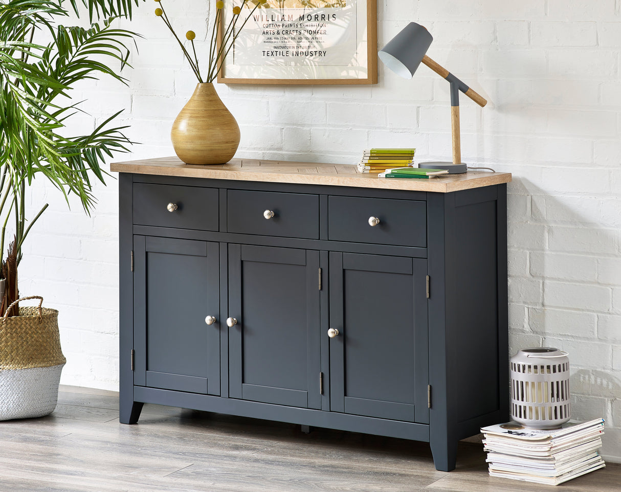 Julian Bowen Sideboards Bordeaux Sideboard Dark Grey
