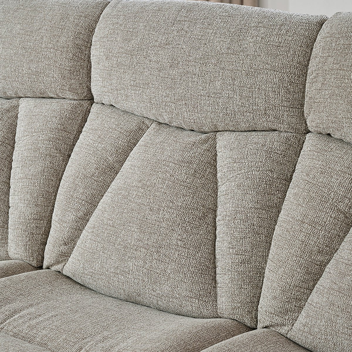 Lebus Sofa Suite Boston Reclining Sofa and Chair in Beige