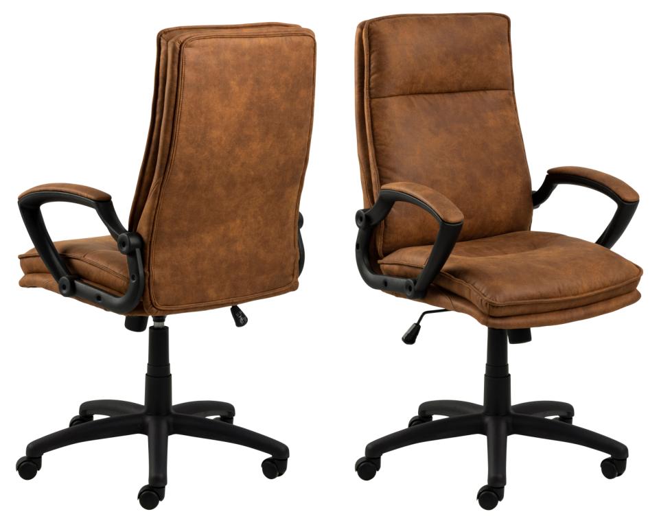 Acton Office Chair Brad Camel Swivel Desk Chair