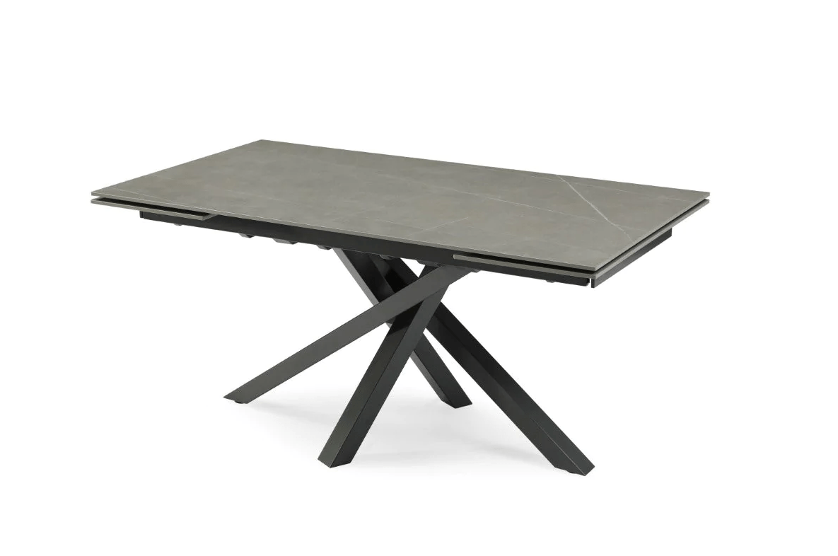 Torelli Dining Table DefaultTitle Brando Matt Ceramic Pull-Out Extending Dining Table Grey 160 to 240cm