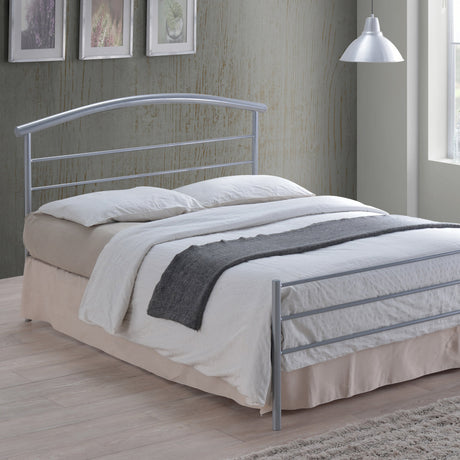 Time Living Bed Frame Brennington Silver Metal Bed Frame