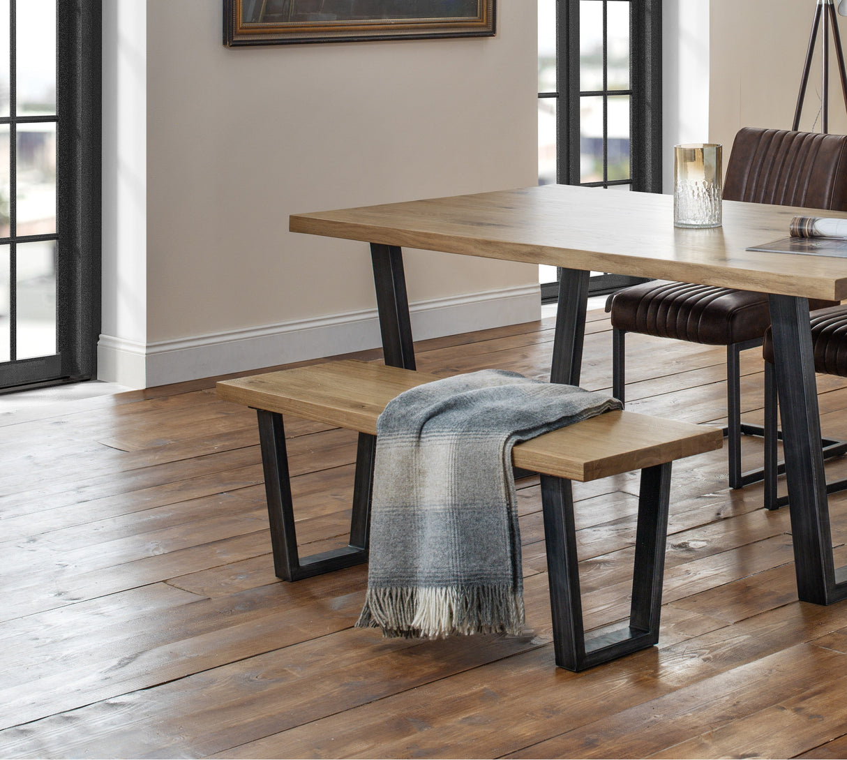 Julian Bowen Benches Brooklyn Bench - Oak