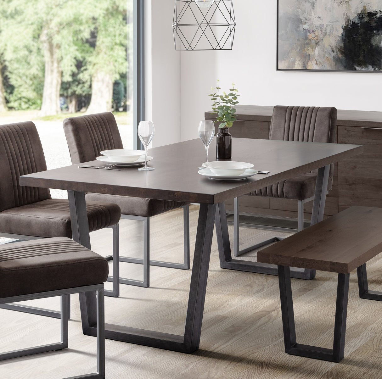 Julian Bowen Dining Tables Brooklyn Dining Table - Dark Oak