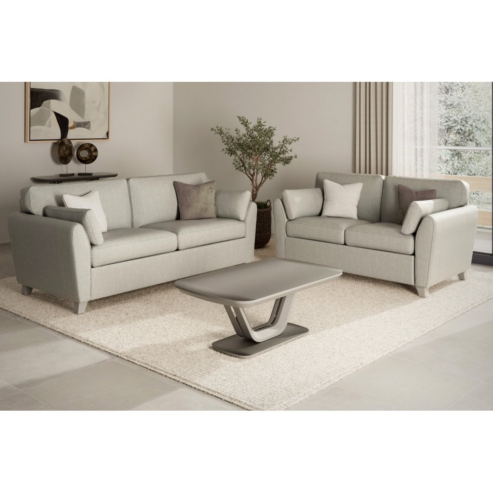 Vida Living 2 Seater Sofa Cantrell Light Grey 2 Seater Sofa