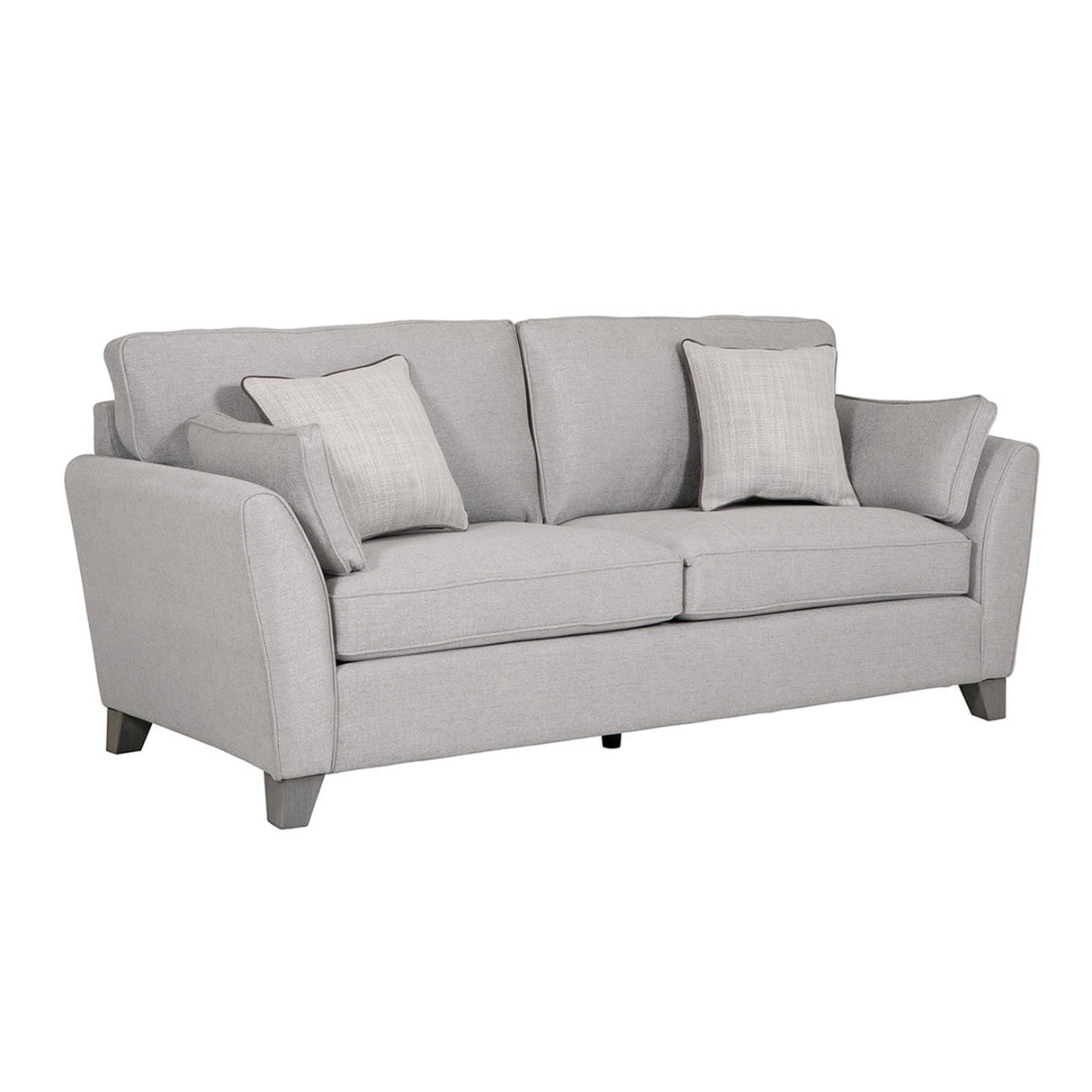 Vida Living 3 Seater Sofa Cantrell Light Grey 3 Seater Sofa