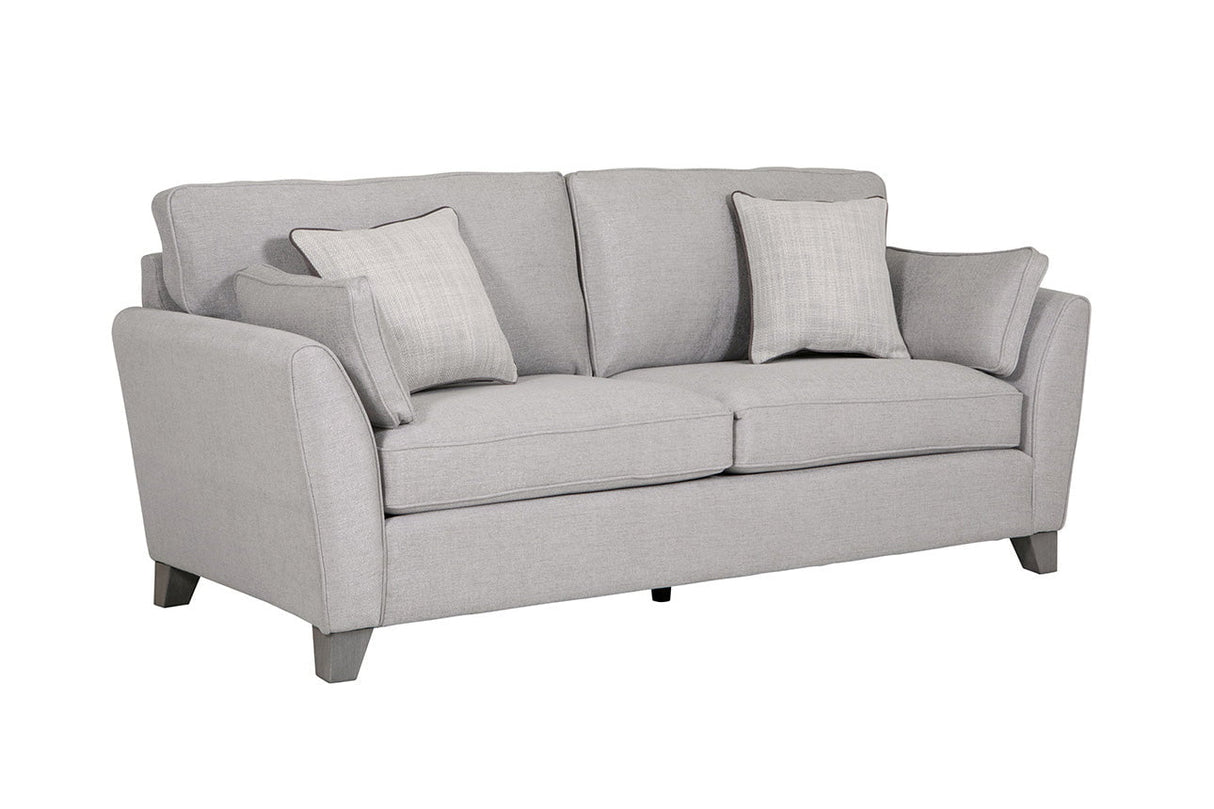 Vida Living 3 Seater Sofa Cantrell Light Grey 3 Seater Sofa