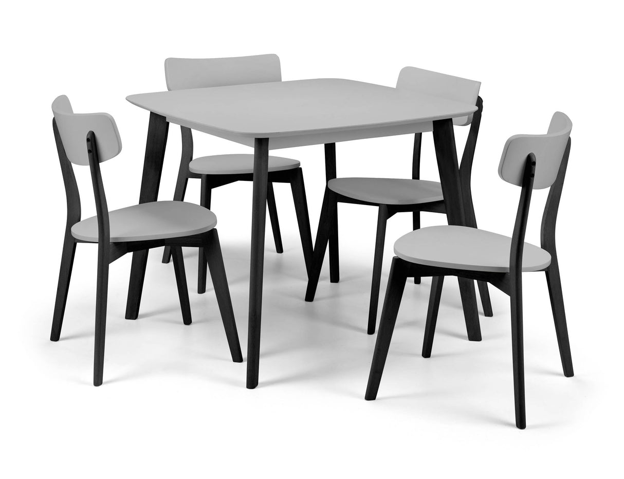 Julian Bowen Dining Chairs Casa Dining Chairs Grey/Black - Sold in fours
