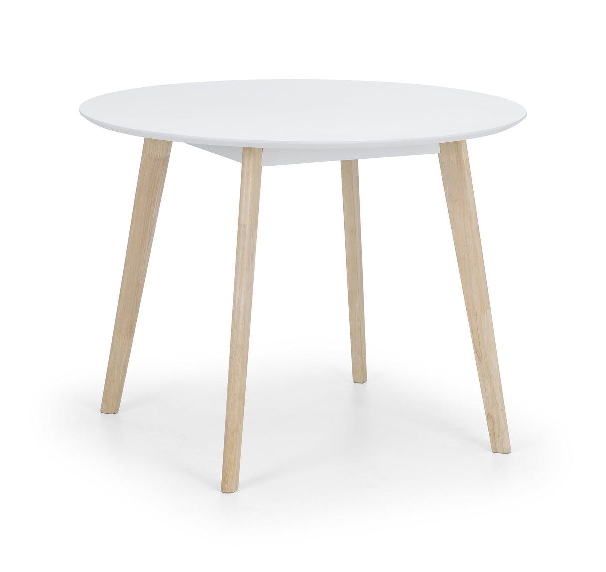 Julian Bowen Dining Tables Casa Round Dining Table White/Oak