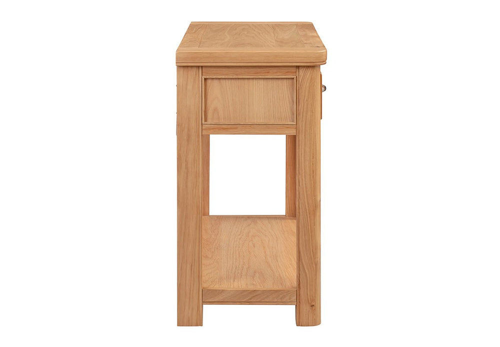 Your Home Style Console Table Chatterton Oak Console Table with 2 Drawers