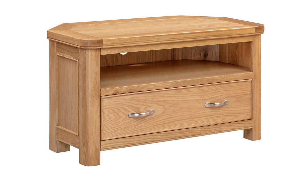 Your Home Style TV Unit Chatterton Oak Corner TV Unit