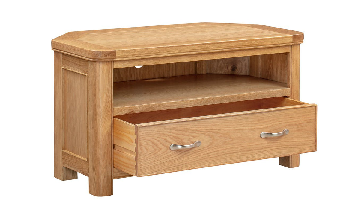 Your Home Style TV Unit Chatterton Oak Corner TV Unit