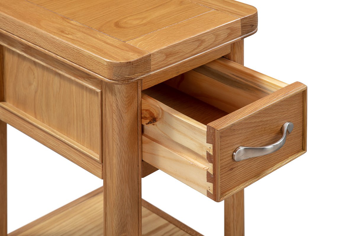 Your Home Style Bedside Chatterton Oak Small Bedside