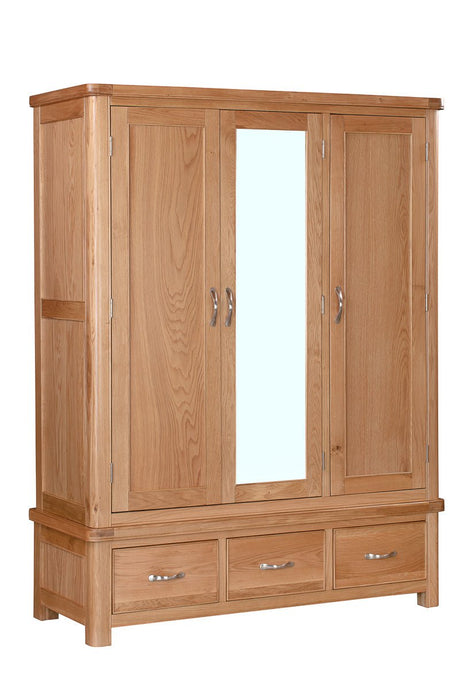 Your Home Style Wardrobe Chatterton Oak Triple Robe