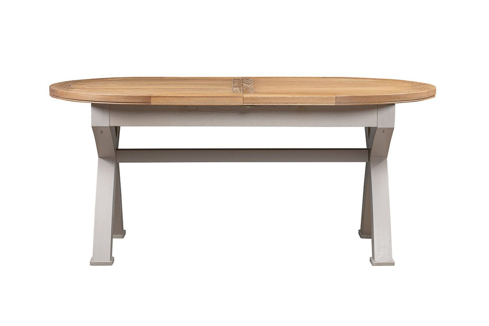 Your Home Style Dining Table Chatterton Painted 180/230 Oval Cross Leg Extending Dining Table