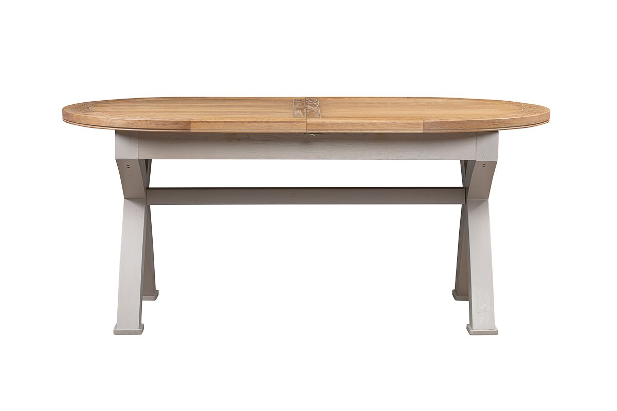 Your Home Style Dining Table Chatterton Painted 180/230 Oval Cross Leg Extending Dining Table